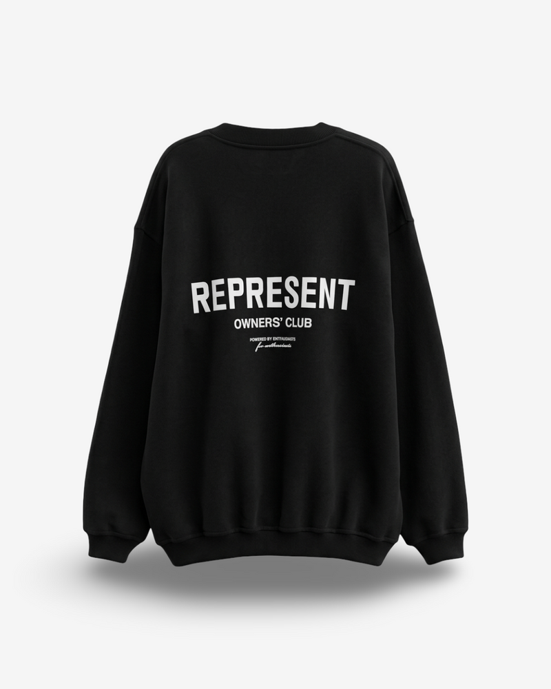 REPRESENT - FELPA GIROCOLLO NERA