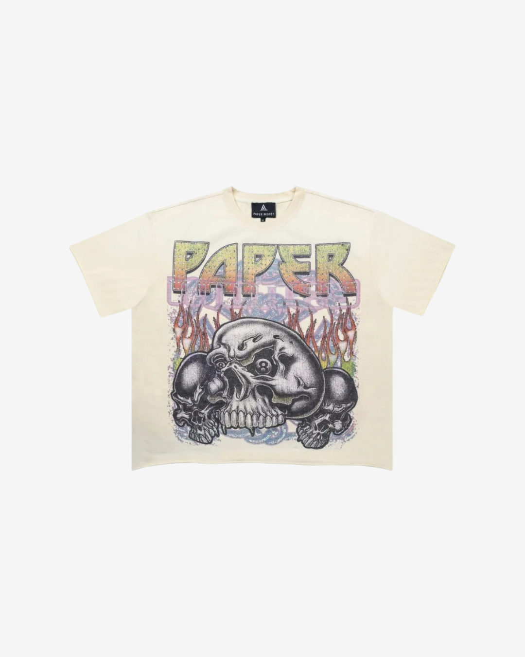 PAPER MONEY - EIGHTBALL Rhinestone S/S Tee BONE