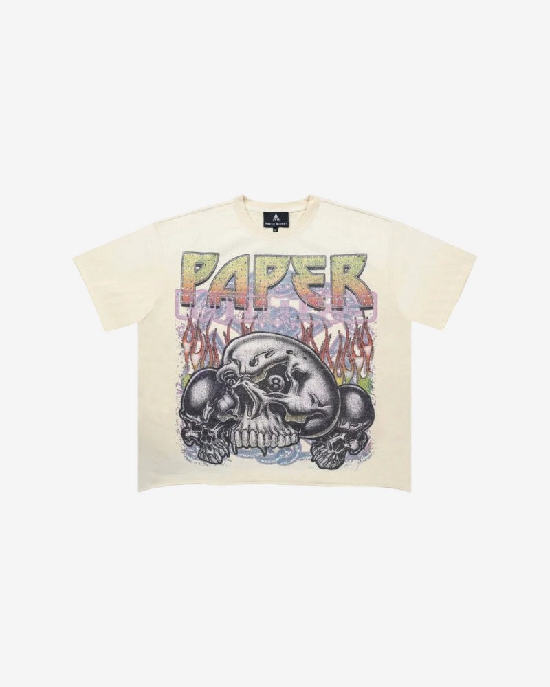 PAPER MONEY - EIGHTBALL Rhinestone S/S Tee BONE