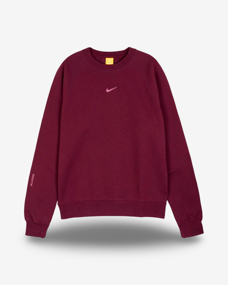 NOCTA x NIKE - FELPA GIROCOLLO ROSSO