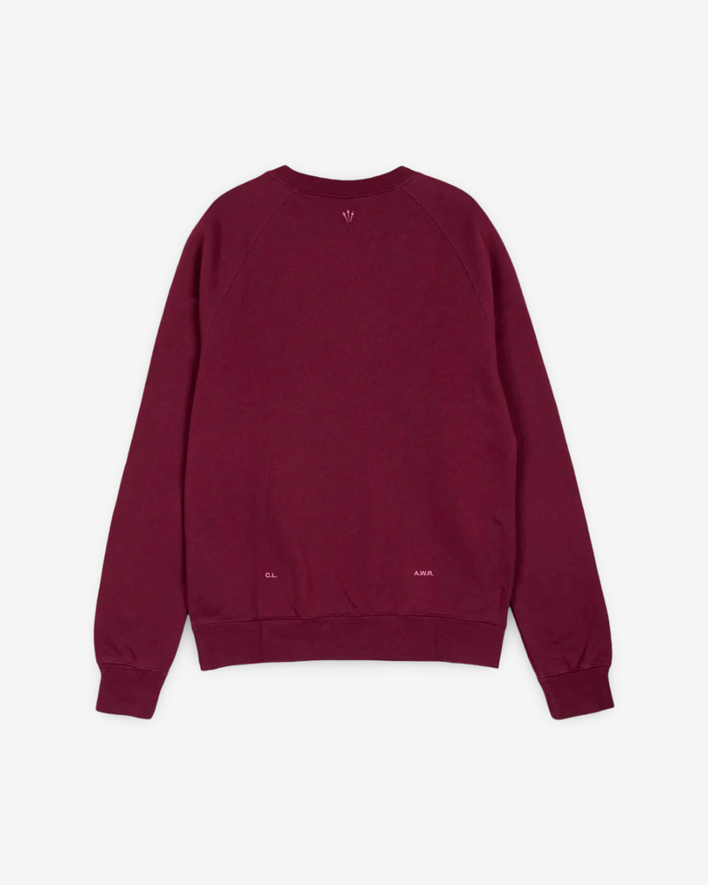 NOCTA x NIKE - FELPA GIROCOLLO ROSSO
