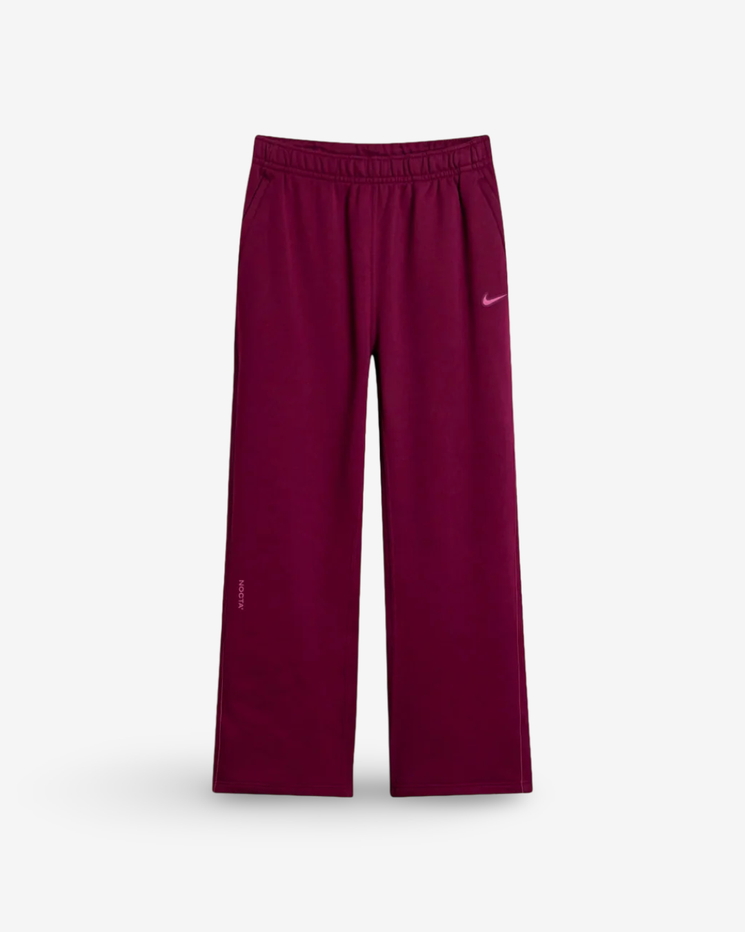 NOCTA x NIKE - PANTALONE TUTA ROSSO FONDO AMPIO