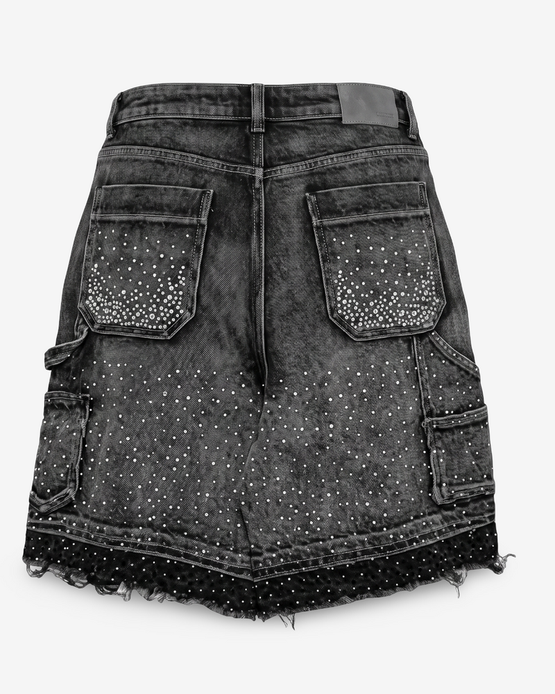PAPER MONEY - JORTS CRYSTALIZED BLACK