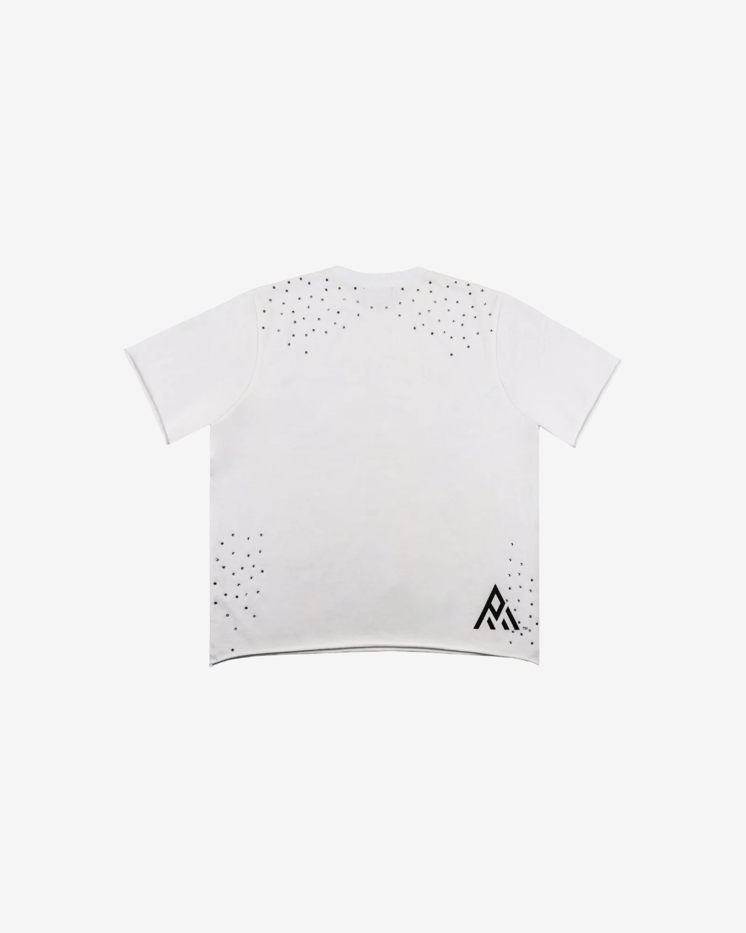 PAPER MONEY - Fallen Angels Rhinestone S/S Tee | White