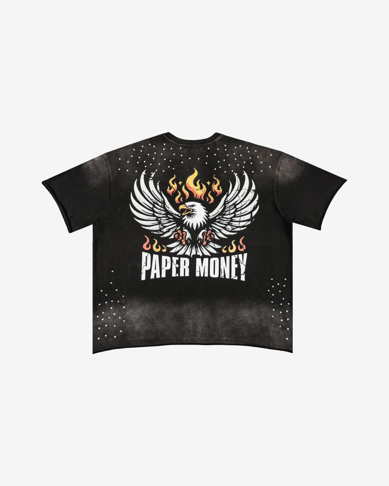 PAPER MONEY - Moto Rhinestone Tee